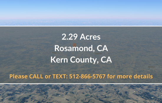 Contract for Sale – 2.29 Acres in Kern County, CA