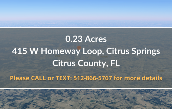 Contract for Sale – 0.23 Acre Property in Citrus, County, FL