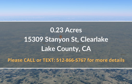 Contract For Sale – 0.23 Acre Property in Lake County, CA
