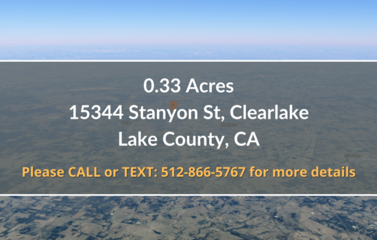 Contract For Sale – 0.33 Acre Property in Lake County, CA