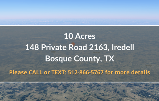 Contract for Sale – 10 Acres in Bosque County, TX