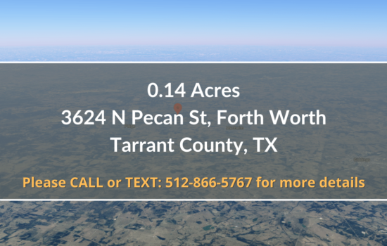 Contract for Sale – 0.14 Acre Lot in Tarrant County, TX