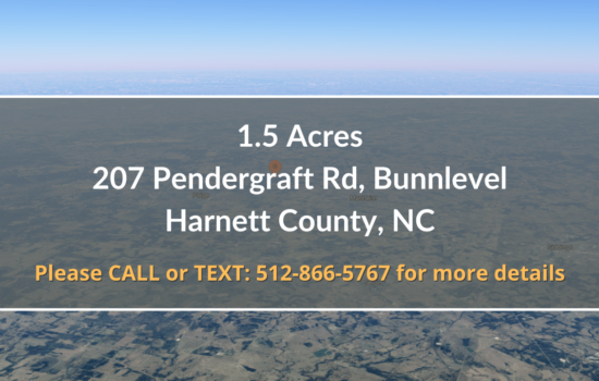 Contract for Sale – 1.5 Acres in Harnett County, NC