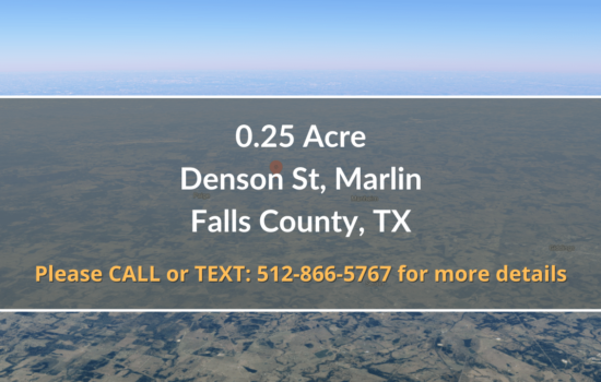 Contract For Sale – 0.25 Acre Lot in Falls County, TX