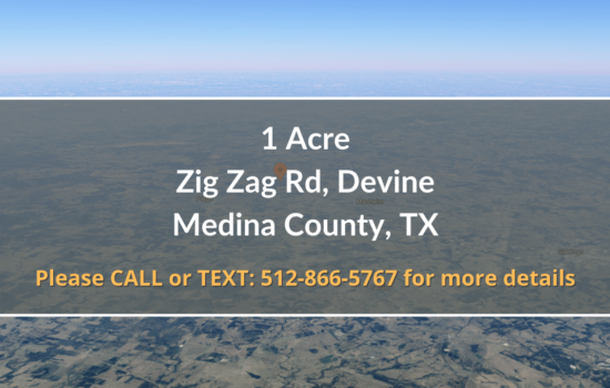 Contract for Sale – 1 Acre in Medina County, TX