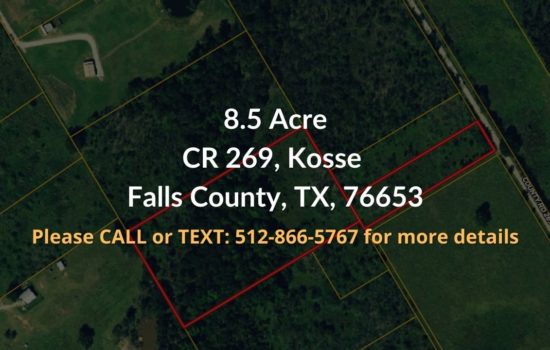 For Sale 8.5 Acres Property in Falls County, TX