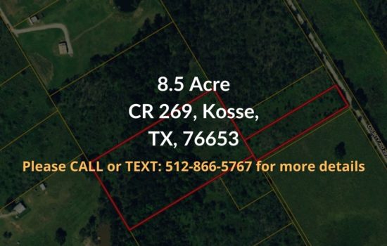 Contract for Sale – 8.5 Acres in Falls County, TX
