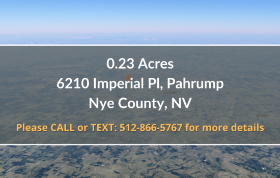 Contract For Sale – 0.23 Acres Property in Nye County, NV