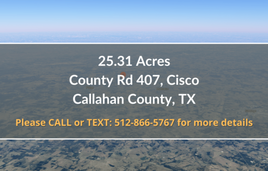 Contract for Sale – 25.31 Acres in Callahan County, TX