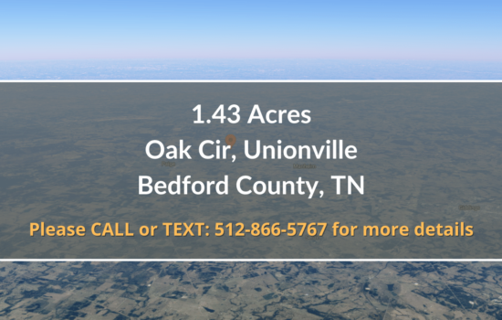 Contract for Sale – 1.43 Acres Property in Bedford County, TN
