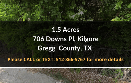 Contract For Sale – 1.5 Acres Property in Gregg County, TX