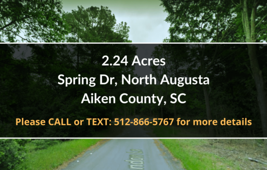Contract For Sale – 2.24 Acres Property in _ Aiken County, SC