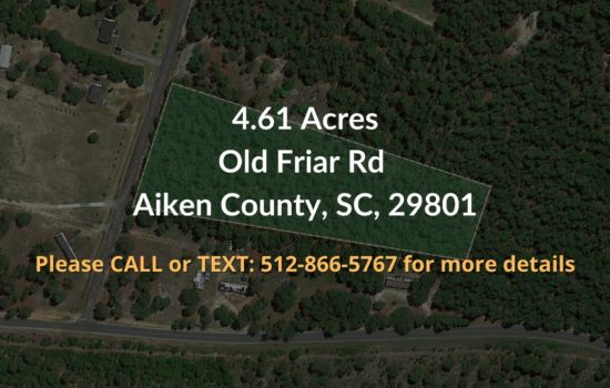 Contract For Sale – 4.61 Acres Property in Aiken County, SC