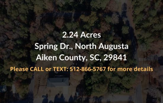2.24 Acres Property in _ Aiken County, SC