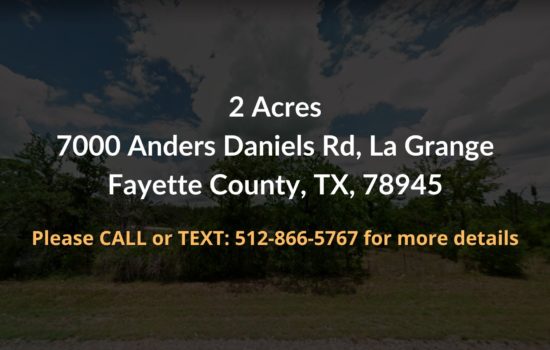 Contract for Sale – 2 Acres in Fayette County, TX