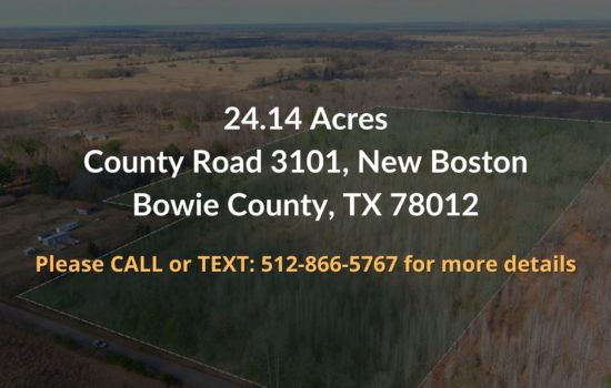 Contract For Sale – 24.14 Acres Property in Bowie County, TX