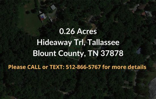 Contract For Sale – 0.26 Acres Property in Blount County, TN
