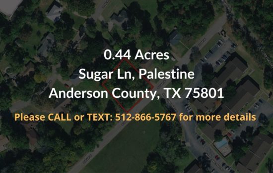 Contract For Sale – 0.44 Acres Property in Anderson County, TX