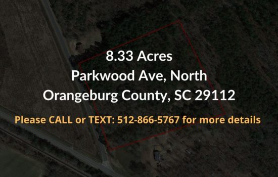 Contract For Sale – 8.33 Acres Property in Orangeburg County, SC