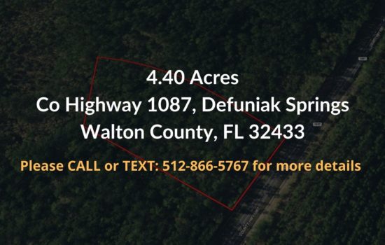 Contract For Sale – 4.40 Acre Property in San Walton County, FL