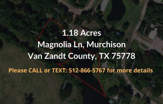 Contract For Sale – 1.18 Acre Property in Van Zandt County, TX
