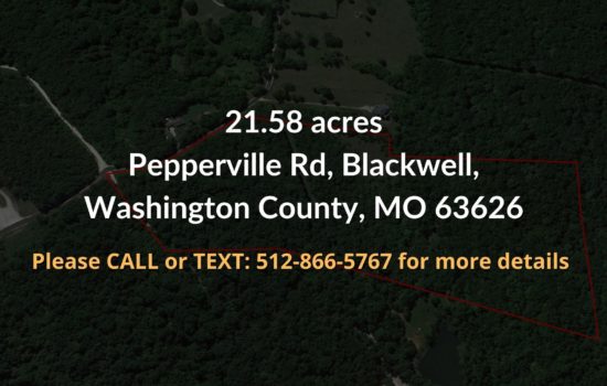 Contract For Sale – 21.58 Acre Property in Washington County, MO