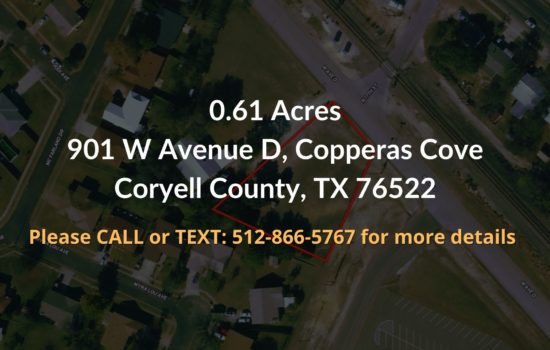 Contract For Sale – 0.61 acres in Coryell County, TX