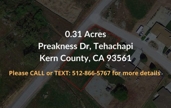 Contract For Sale – 0.31 acres in Kern County, CA