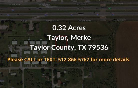 Contract For Sale – 0.32 acres in Taylor County, TX