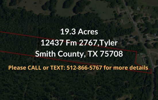Contract For Sale – 19.3 acre Property in Smith County, TX