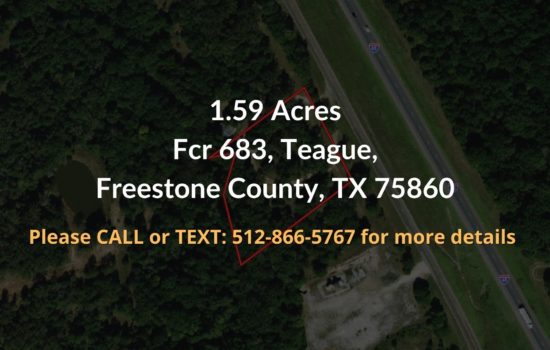 Contract For Sale – 1.59 acres in Freestone County, TX