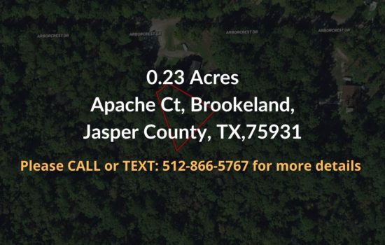 Contract For Sale – 0.23 acres in Jasper County, TX