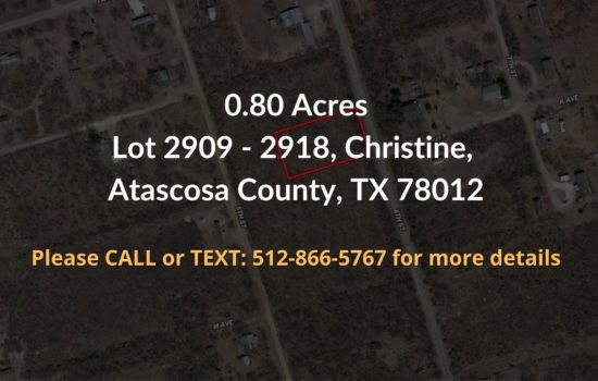 For Sale – 0.80 Total Acres in Atascosa County, Texas