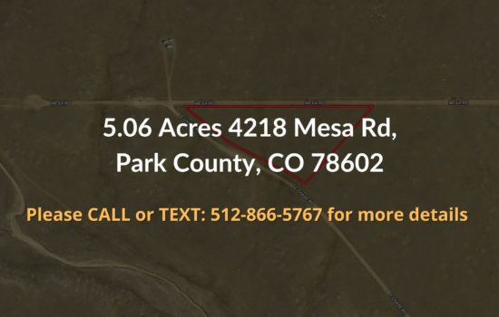 Contract For Sale – 5.06 acres in Park County, CO