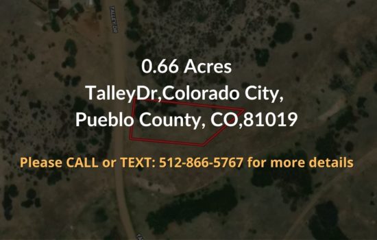 Contract For Sale – 0.66 Total Acres in Pueblo County, CO