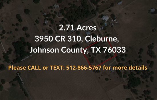 Contract For Sale – 2.71 Total Acres in Johnson County, TX