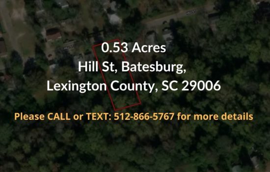 For Sale – 0.53 Total Acres in Lexington County, SC