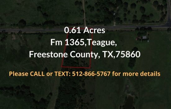 Contract For Sale – 0.61 acres in Freestone County, TX