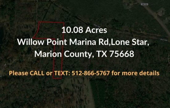 Contract For Sale – 10.08 acres in Marion County, TX