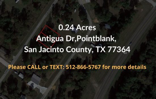 Contract For Sale – 0.24 acres in San Jacinto County, TX