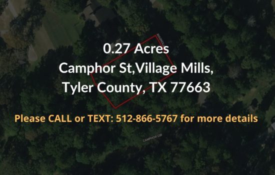 Contract For Sale – 0.27 acres in Tyler County, TX
