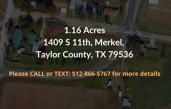 Contract For Sale – 1.16 acres in Taylor County, Texas