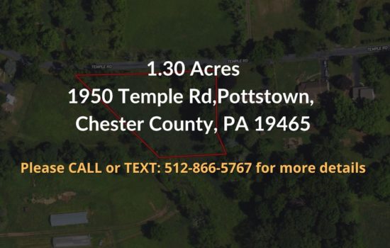 Contract For Sale – 1.30 acres in Chester County, Pennsylvania