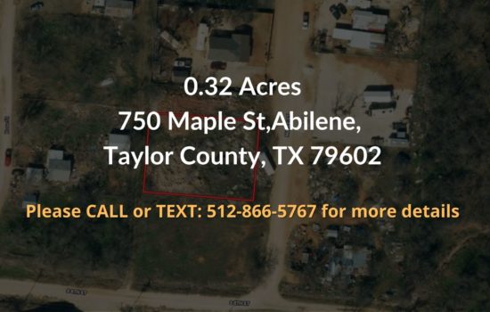 Contract For Sale – 0.32 acres in Taylor County, TX