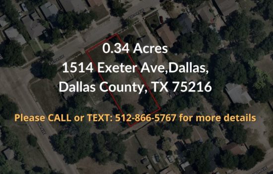 Contract For Sale – 0.34 acres in Dallas County, TX