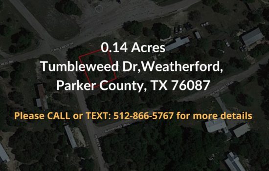 Contract For Sale – 0.14 acres in Parker County, Texas