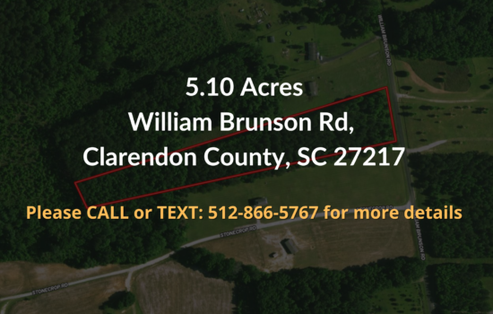 Contract For Sale – 5.10 acres in Clarendon County, SC