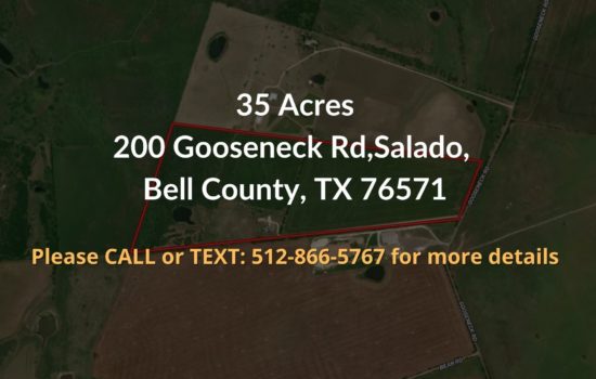Contract For Sale – 35 acres in Bell County, Texas