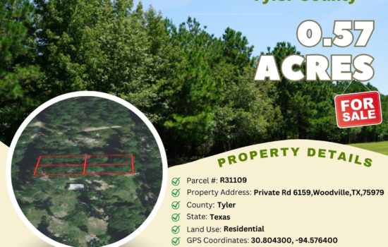 Contract For Sale – 0.57 acres in Tyler County, Texas
