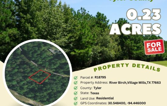 Contract For Sale – 0.23 acres in Tyler County, Texas
